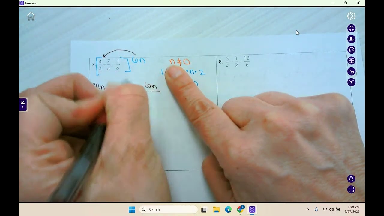HA2 Unit 6 Lesson 4: Solving RE's