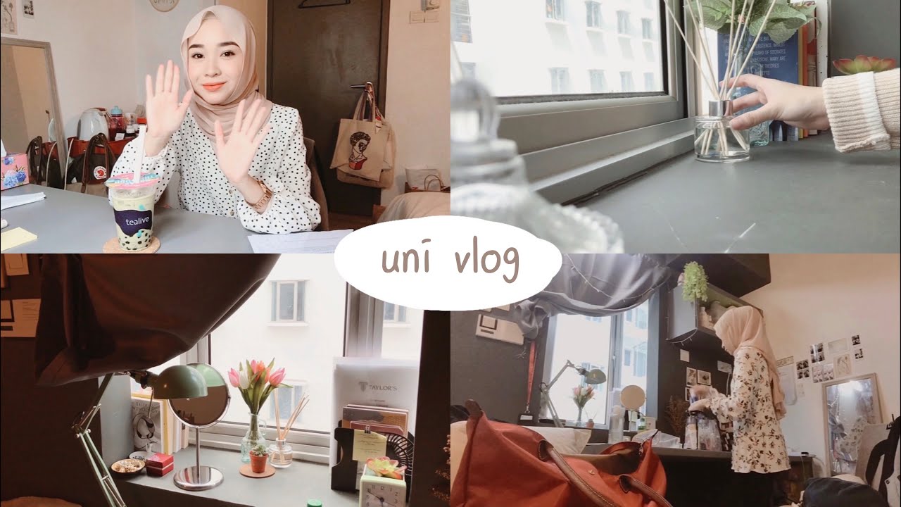 VLOG | A very choppy uni vlog (cleaning up my dorm room,grocery shopping, watch me rambles)