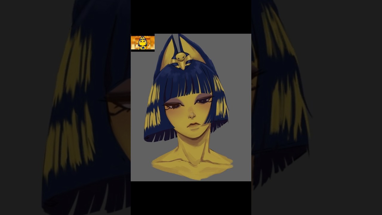Ankha, Animal Crossing || Speedpaint #ankha #animalcrossing #fanart #art #speedpaint