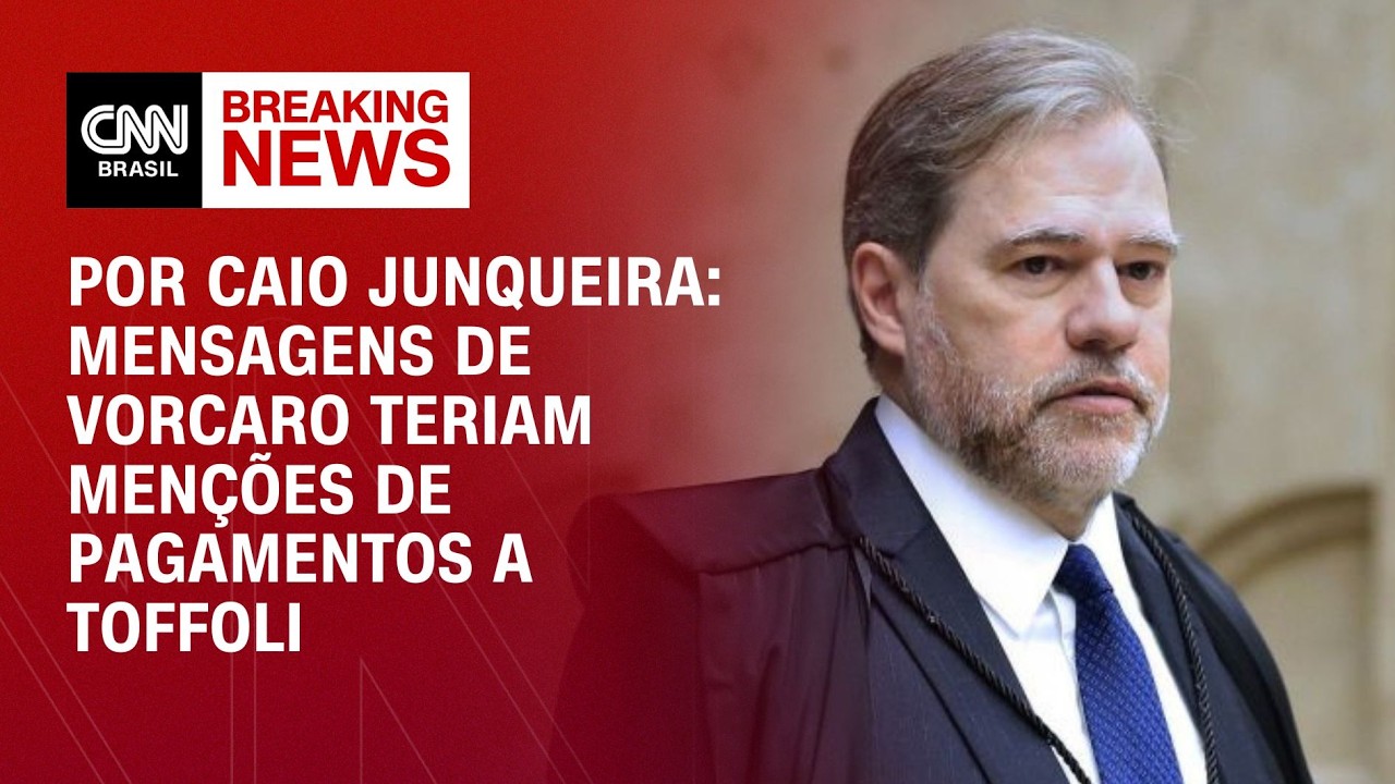 Mensagens de Vorcaro teriam menções de pagamentos a Toffoli | CNN PRIME TIME