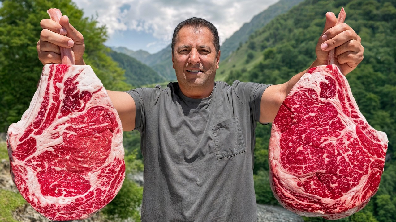 🔥 Insane Wagyu & Tomahawk Steak Over Open Fire! 🔥🥩