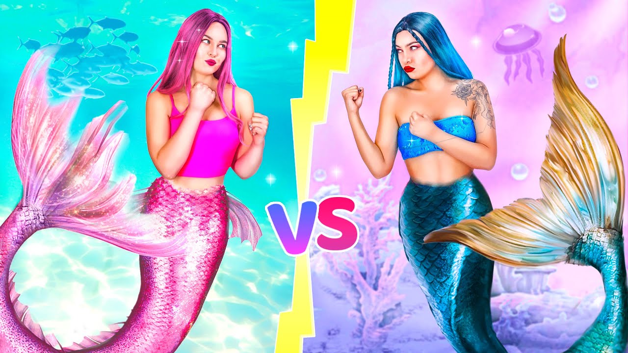 New Girl at School Is a Mermaid! Good vs Bad Mermaid Pranks (Ari vs Barbara)