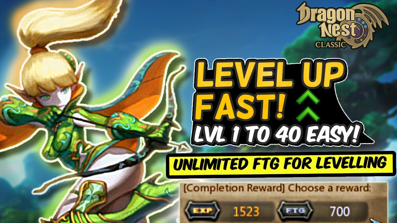 Fastest Way to Level 1–40 in Dragon Nest SEA Classic
