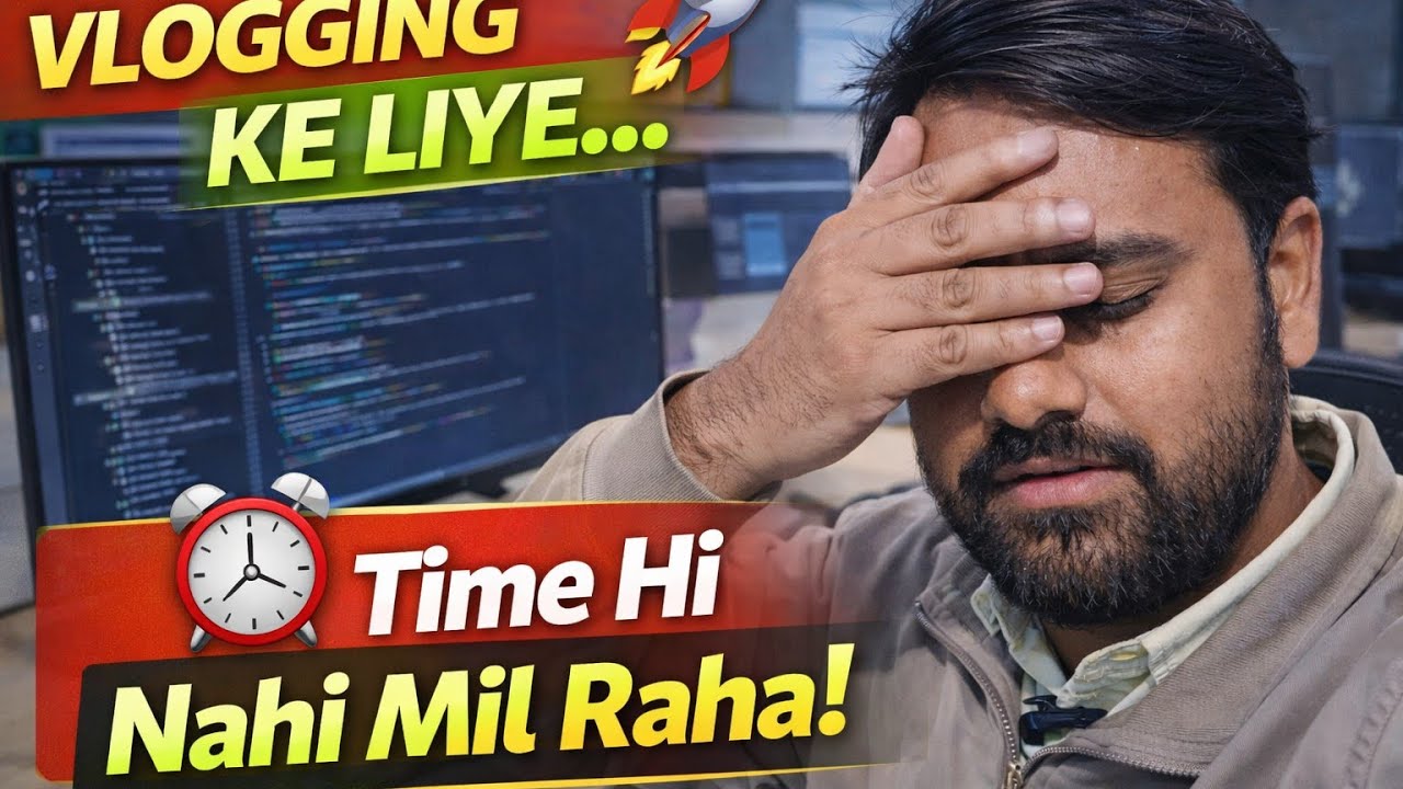 Busy Work Schedule 😵‍💻 | Vlogging Ke Liye Time Kaise Nikalu? @ConnectWithAditya1414 #dailyvlog 