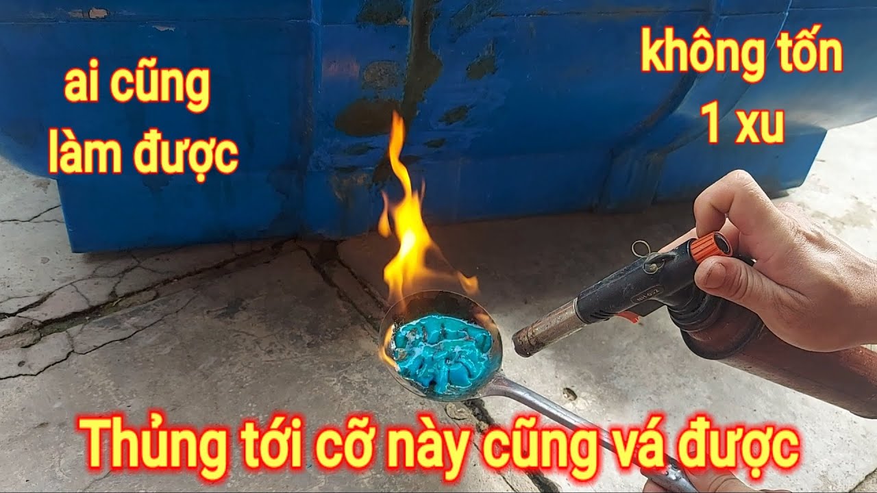 Cách vá bồn nước nhựa đơn giản nhưng cực kỳ hiệu quả không tốn một xu