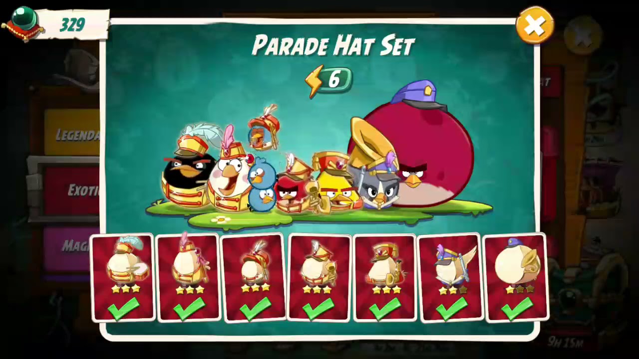 Angry Birds 2 - Triple slingshot upgrade! (Parade Hat Set)