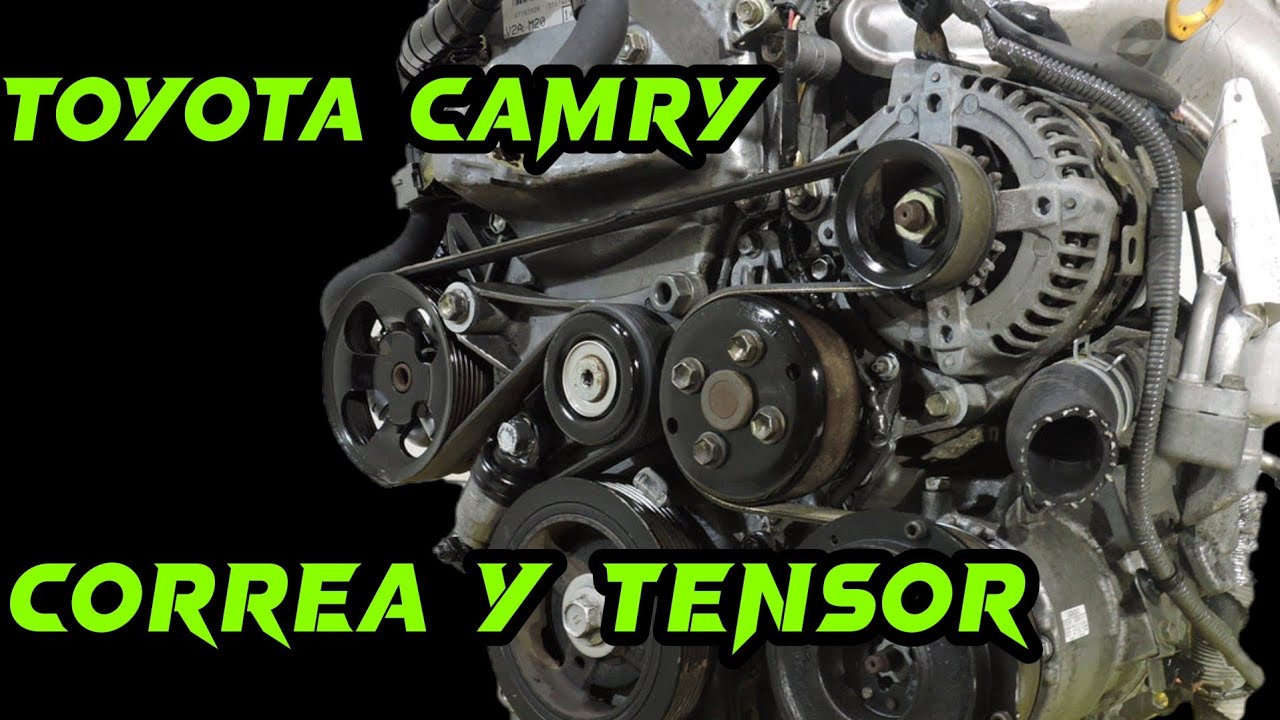 Toyota camry como cambiar correa y tensor,  2003 - 05 !!! 2azfe 2.4 !!!