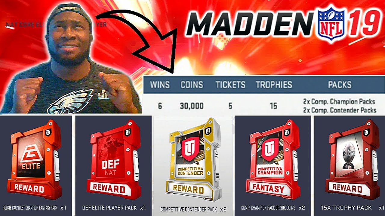 I WENT UNDEFEATED IN DRAFT CHAMPIONS! OVER 100K MADE! Madden 19 Pack Opening