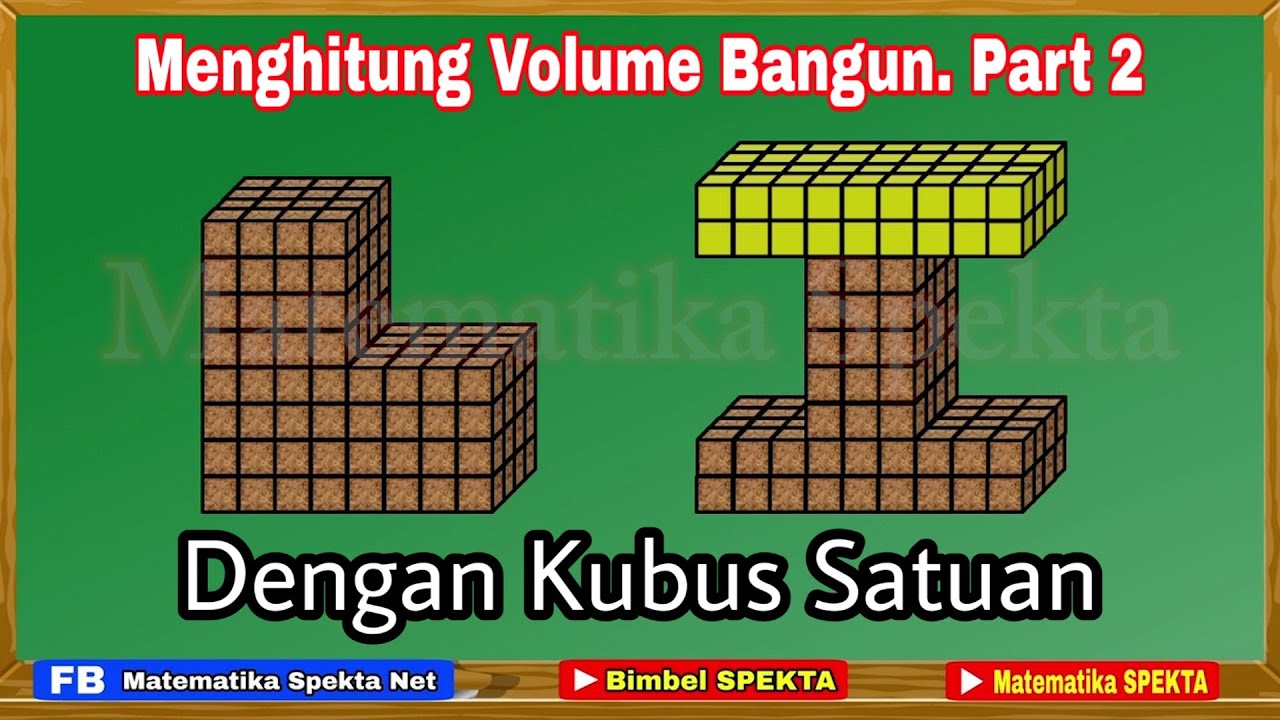 Menghitung Volume Bangun, Dengan KUBUS SATUAN. Part 2