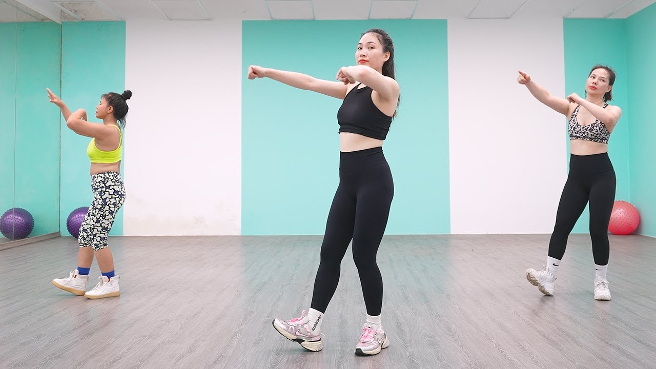 28-минутная аэробная танцевальная тренировка: похудение, избавление от жира на животе