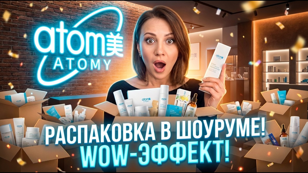Распаковка заказов Atomy, которые приходят в Шоурум