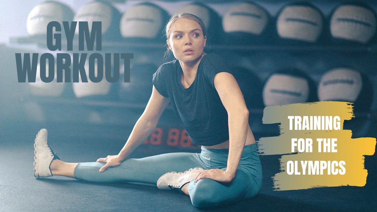 GYM WORKOUT FOR AN ATHLETE TRAINING FOR THE OLYMPICS
