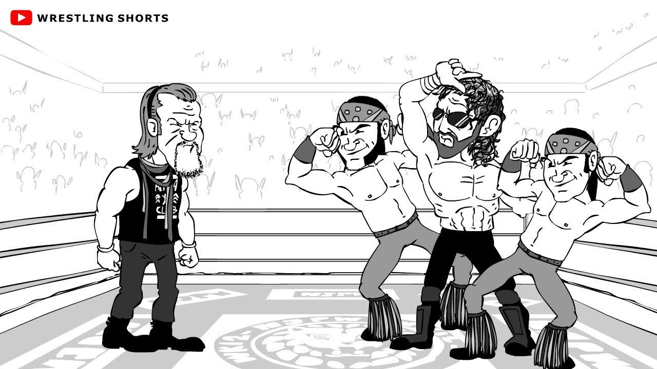 Chris Jericho vs Kenny Omega Wrestle Kingdom 12 Cartoon Parody