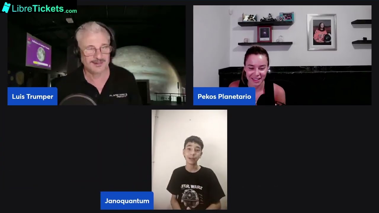 Streaming con amigos del Planetario Pekos