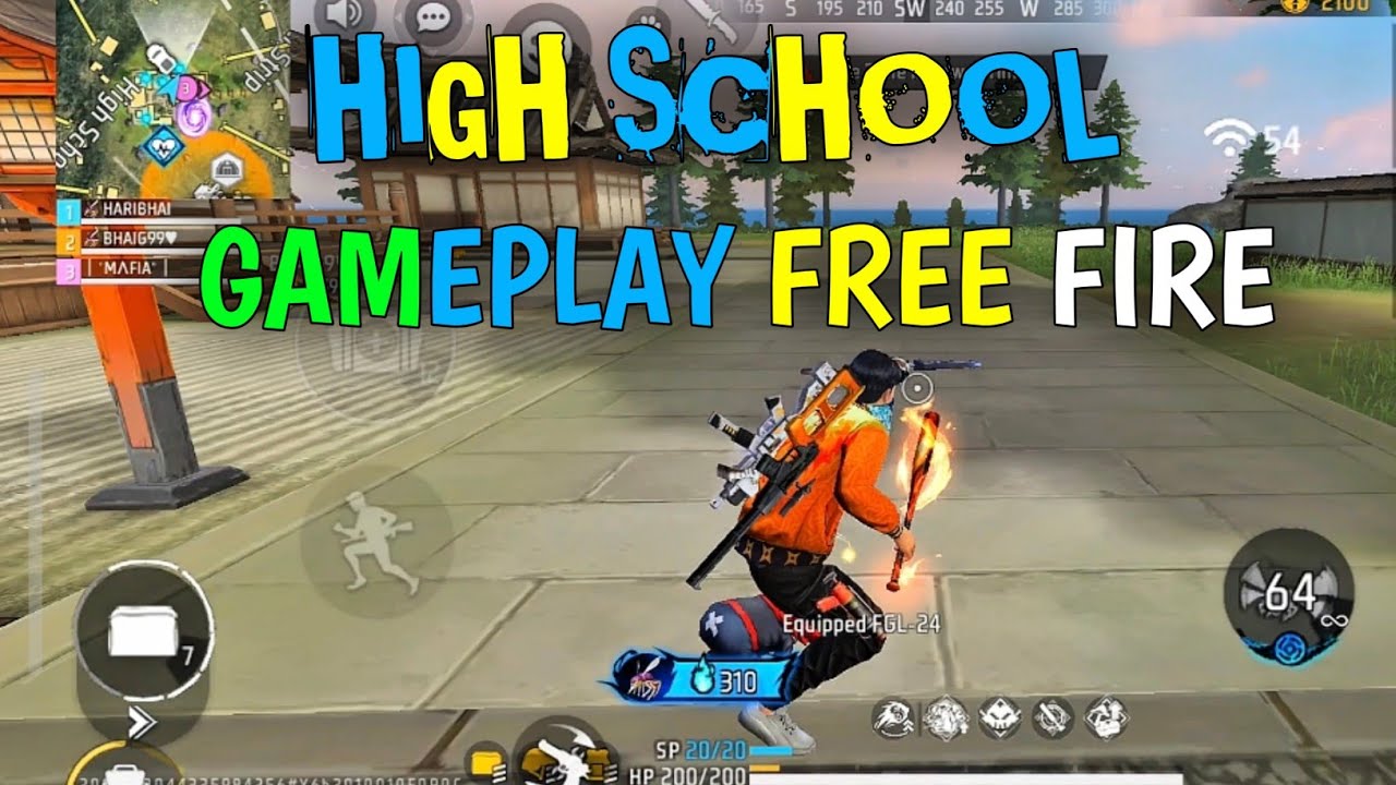 HIGH SCHOOL GAMEPLAY 😫😫// FREE FIRE NEW GAMEPLAY// HARIBHAI 