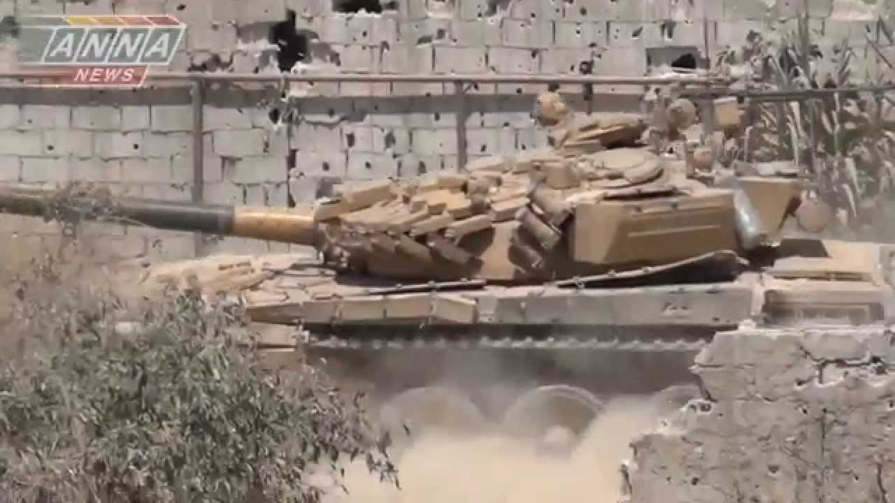 Tanks in action at Jawbar (Jobar)