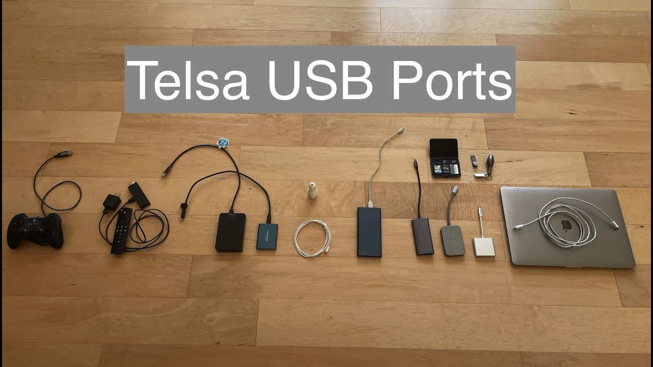 Tesla USB-C ports and what you can do with them - charge and play music