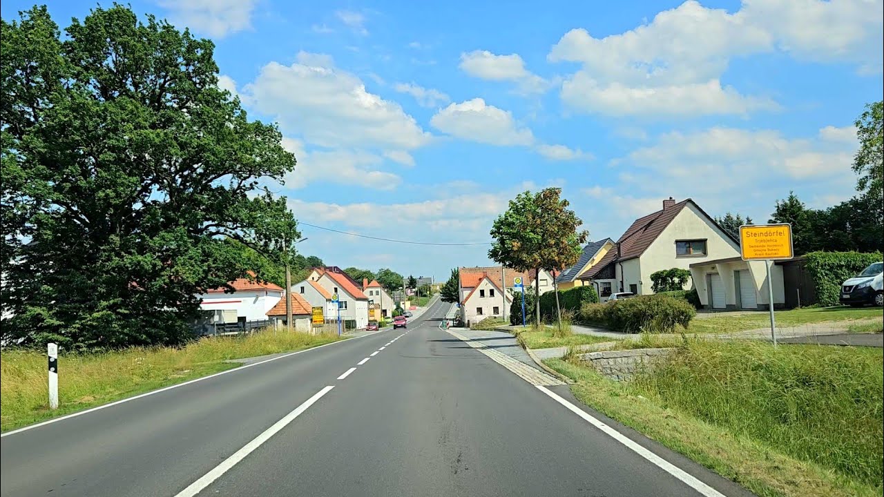 Driving in Germany | From Bautzen To Löbau | Summer Road Trip | 4k60fps
