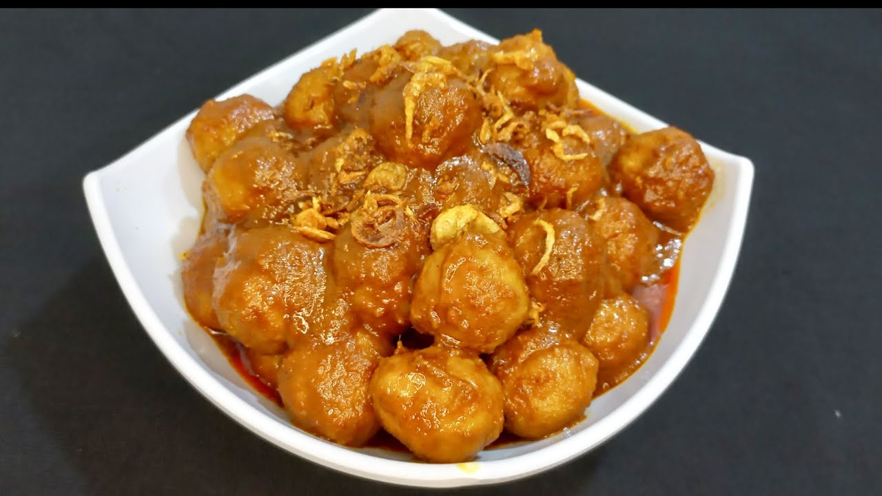 RESEP RENDANG BAKSO BUMBU INSTAN //ENAK MANTAP #rendang #rendangbakso #olahandaging