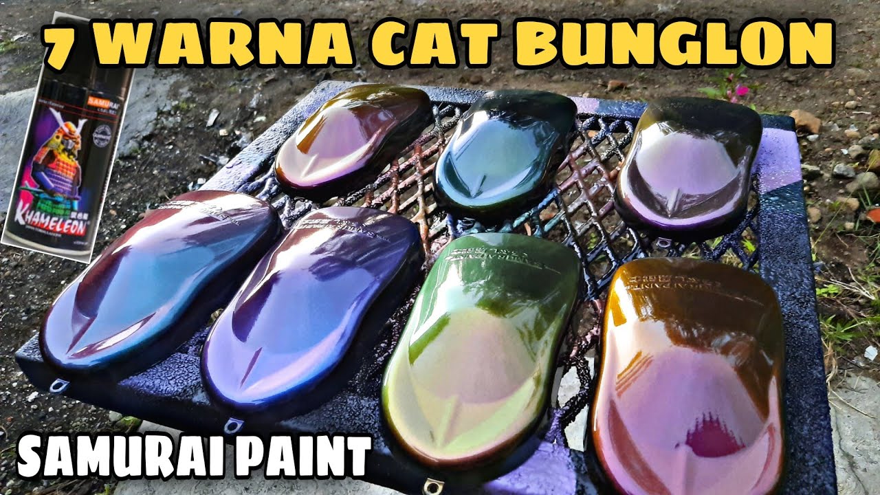 7 WARNA CAT BUNGLON SAMURAI PAINT 3D KHAMELEON