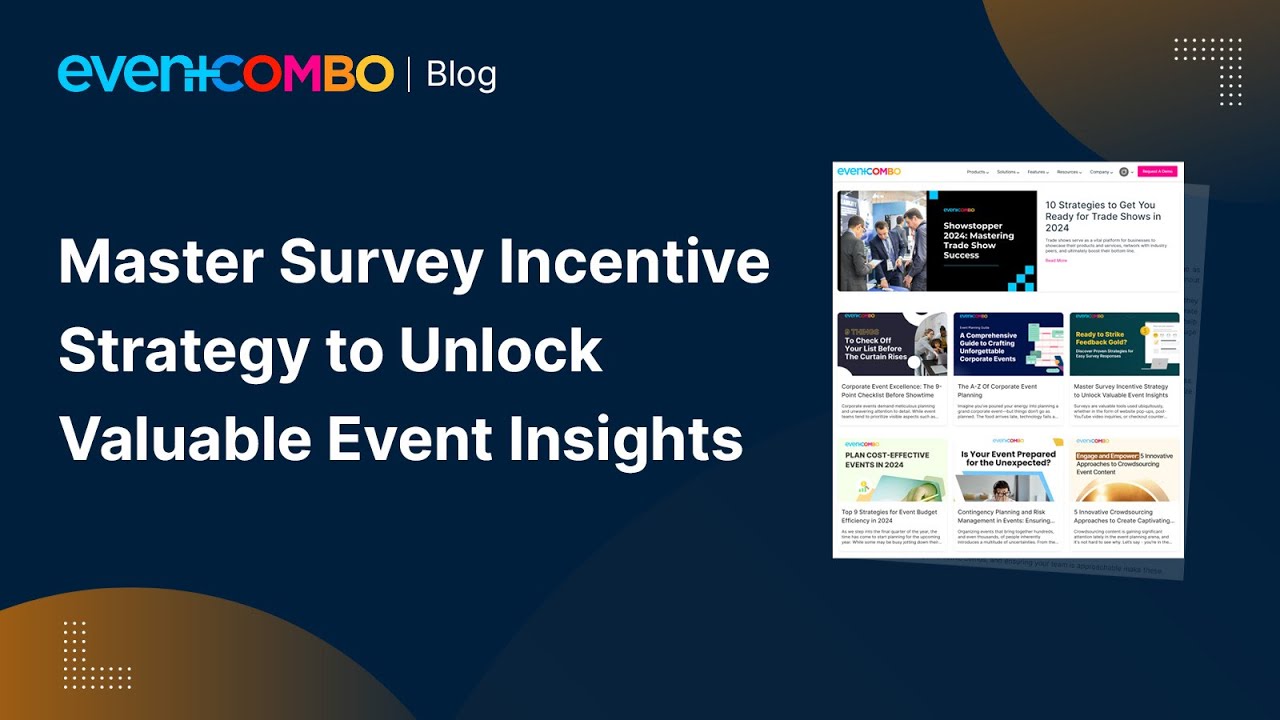 Master Survey Incentive Strategy to Unlock Valuable Event Insights