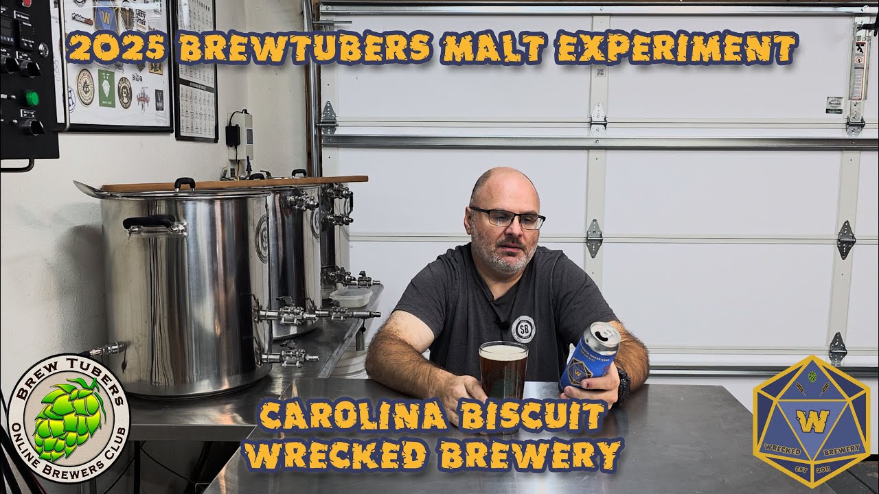 2025 Brewtubers Malt Experiment #1 - Carolina Biscuit Malt (Wrecked Brewery)