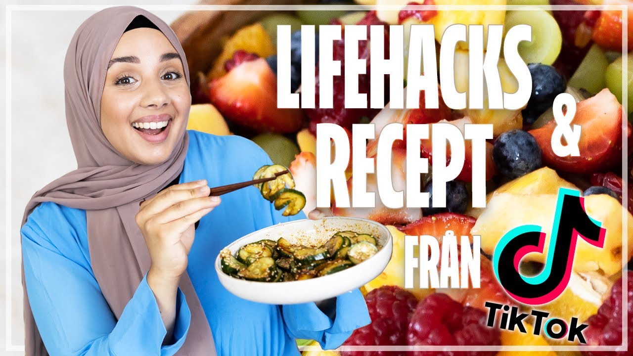 TESTAR VIRALA LIFEHACKS & RECEPT FRÅN TIKTOK!