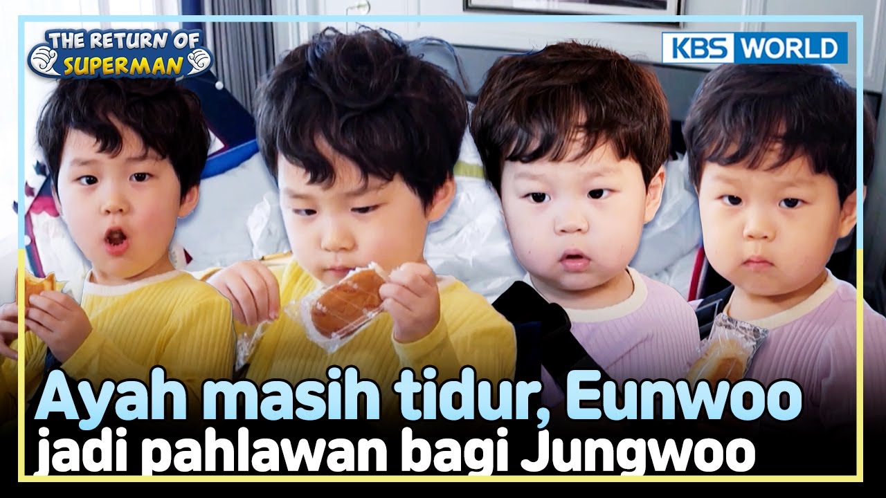 [IND/ENG] Bangun-bangun Jungwoo Cari Makanan 🤤 | The Return of Superman | KBS WORLD TV 250601