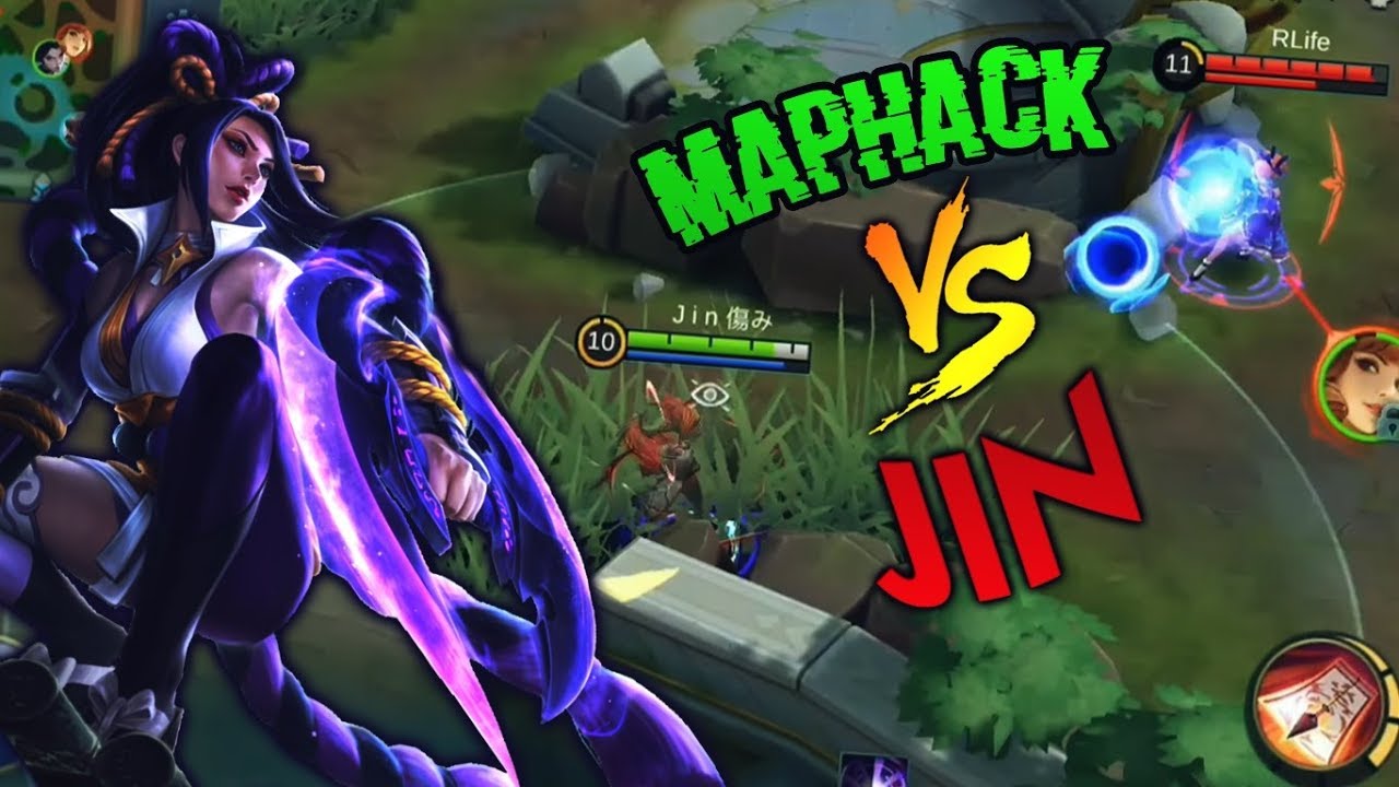 Map Hack + Toxic vs Full Hard Solo Ranked Adc Jin / Hanabi Mobile Legends Bang Bang