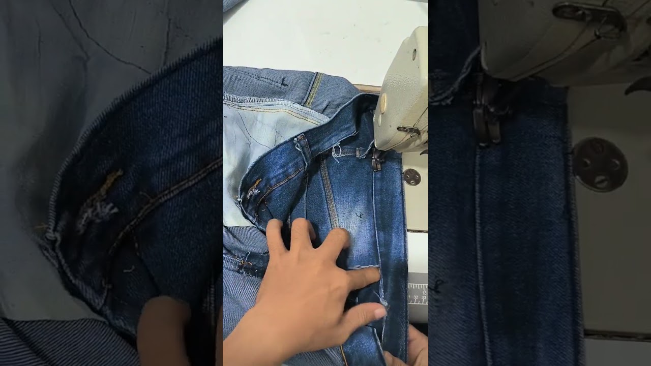 Cara mengecilkan pinggang celana jeans @MKJEANS