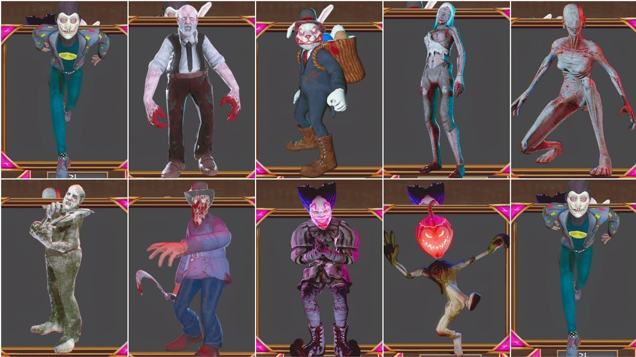 Erich Sann All Enemies Jumpscares + Chasing Music