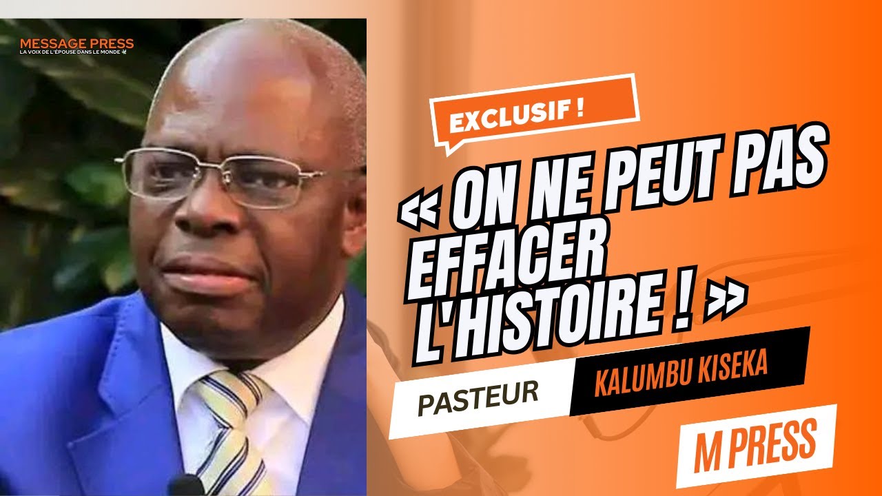 VOUS N'AVEZ PAS LE DROIT DE M'EFFACER DE L'HISTOIRE DE RIGHINI | PASTEUR KALUMBU KISEKA