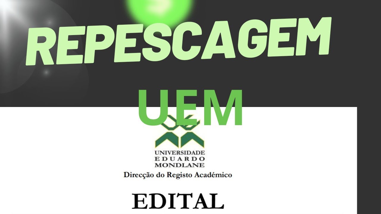 UEM REPESCA COMO ACONTECE? REPESCAGEM UEM 2024