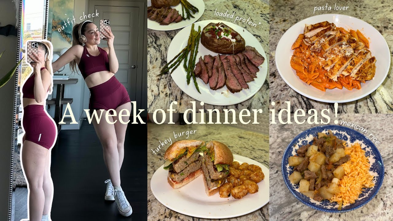 A week of Dinner ideas! ( REALISTIC easy and yummy meals!)