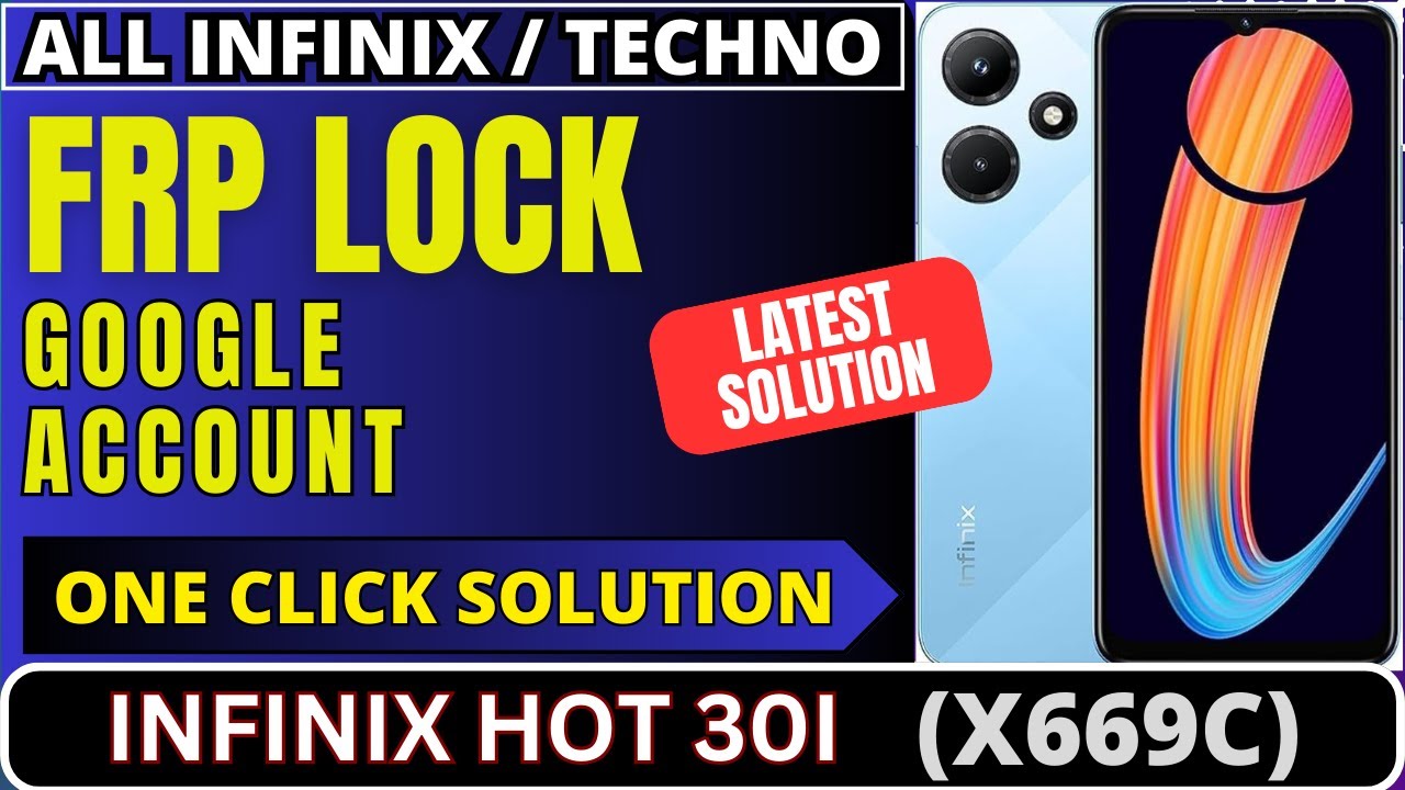 Infinix hot 30i x669c FRP lock bypass by unlock tool | Google account lock remove | DMR Solution