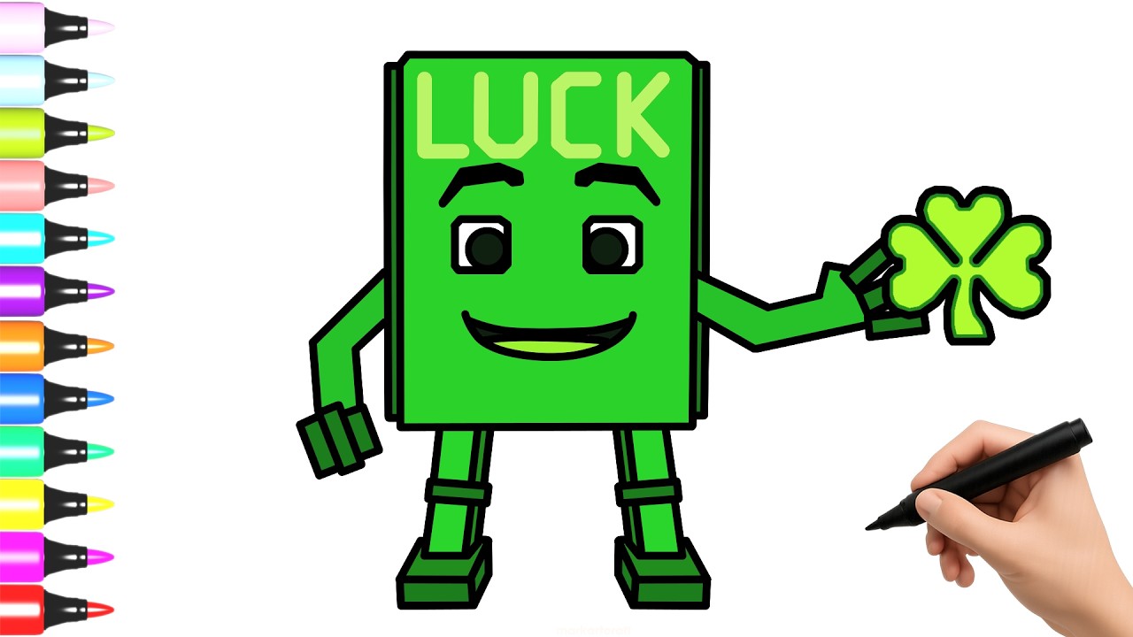 COMO DIBUJAR A LUCK LUCK LUCK SAHUR!  STEAL A BRAINROT ROBLOX