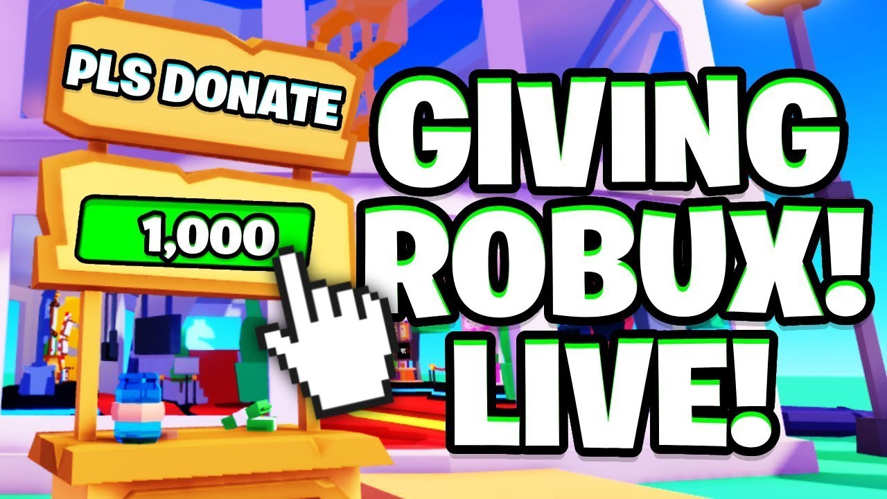 DONATING 10 ROBUX TO EACH VEIWER #PLSDONATE