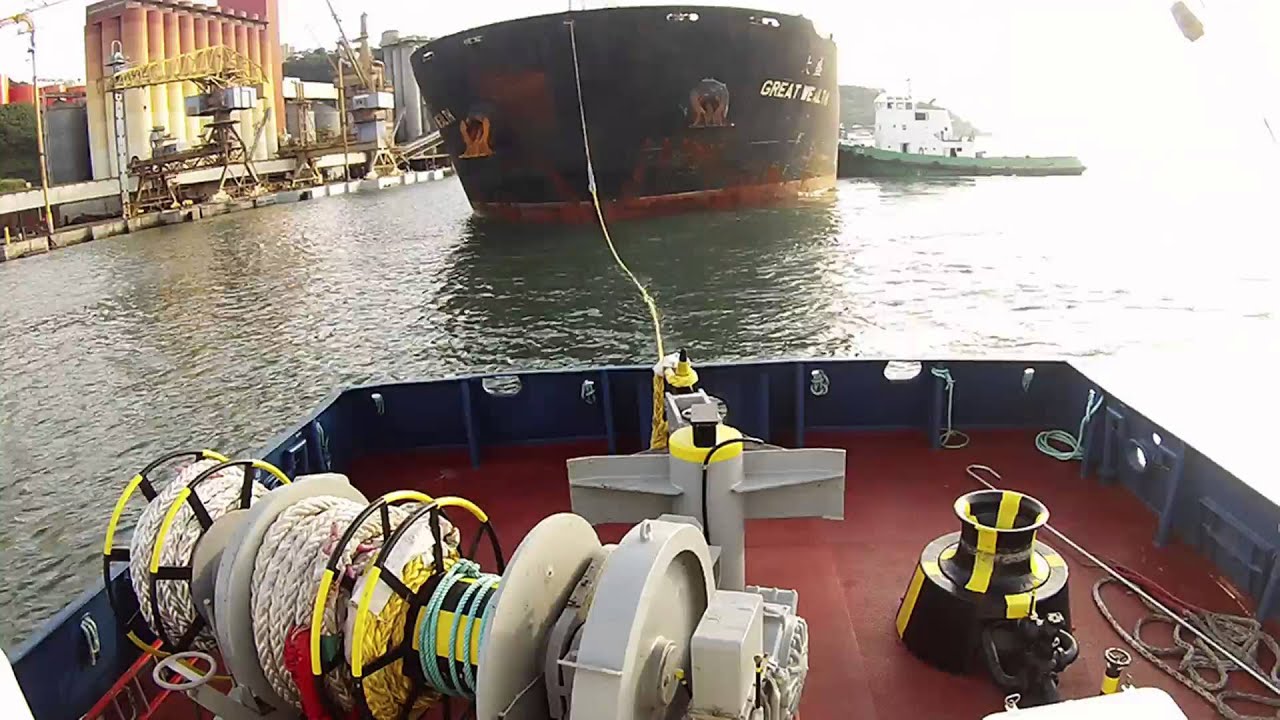 (Rebonave) tug Poseidon Atracação do M/V Great Wealth