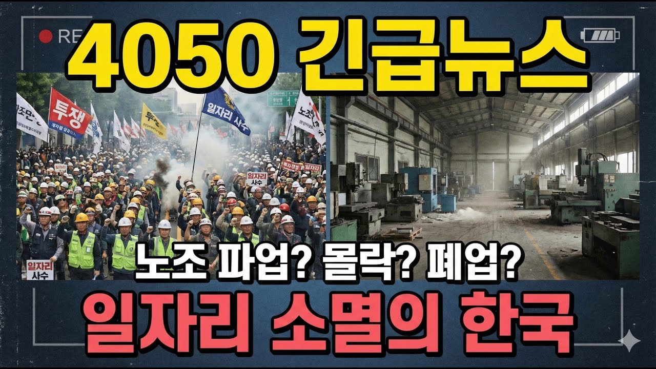 대한민국 산업 구조 변동과 4050 일자리 소멸 실태 (200억 손배소의 진실), 평생 직장이 당신의 노후를 책임질 거라는 착각