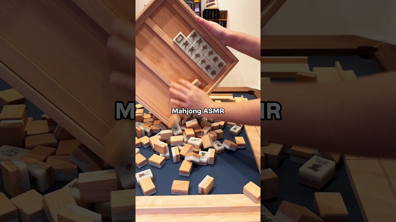 It's the sound of new year coming for us #mahjong #craftingluxury #asmr