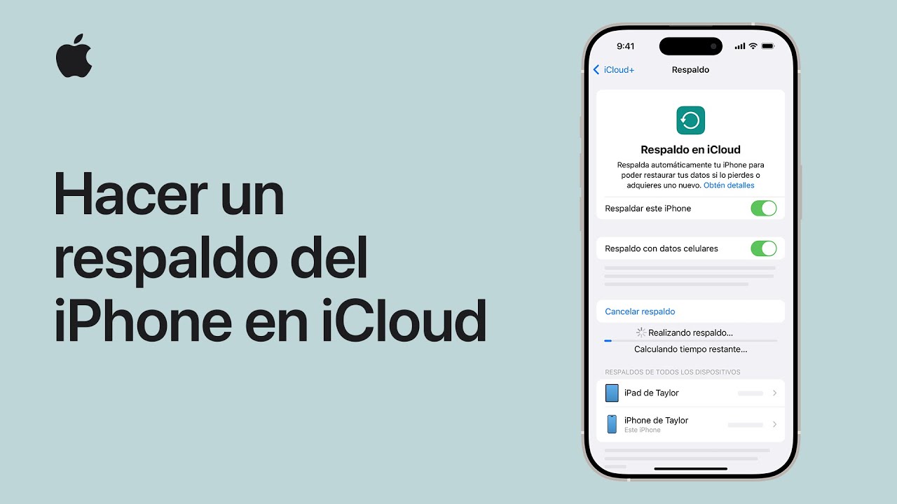 Cómo hacer un respaldo del iPhone en iCloud | Soporte técnico de Apple