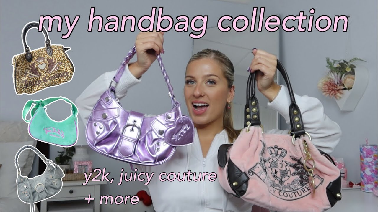 my handbag/purse collection! (y2k, mini bags, juicy couture + more)