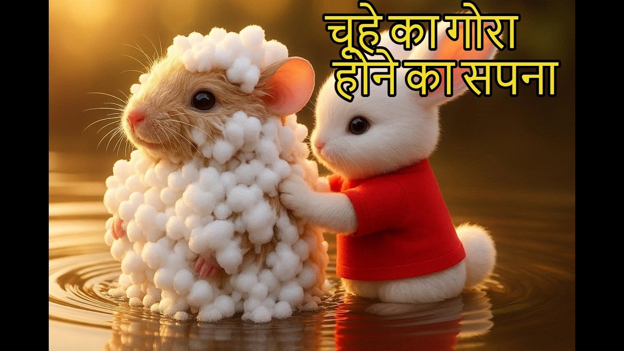 चूहे का गोरा होने का सपना  #hindikahanian #moralstories #sunokahaniya #fairytalesstory#animation