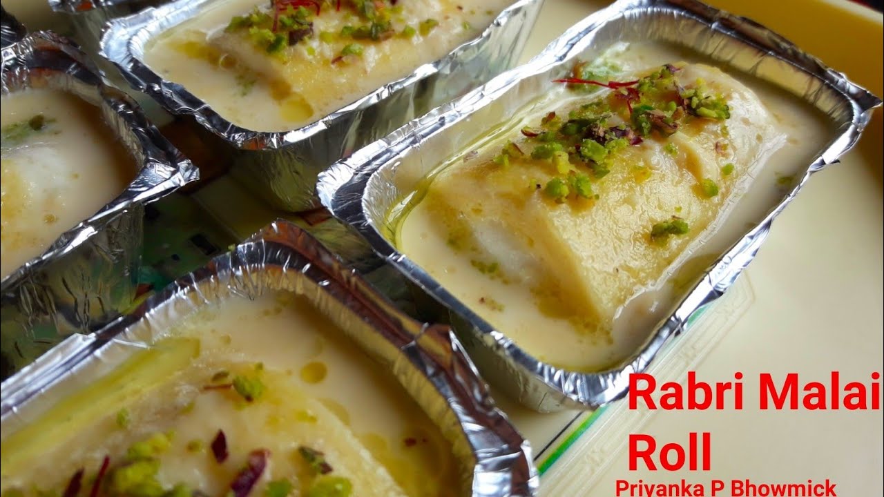 Rabri Malai #Roll/Indian #sweet recipes/Bengali sweets recipe/#Indian desert making#sweetrecipes