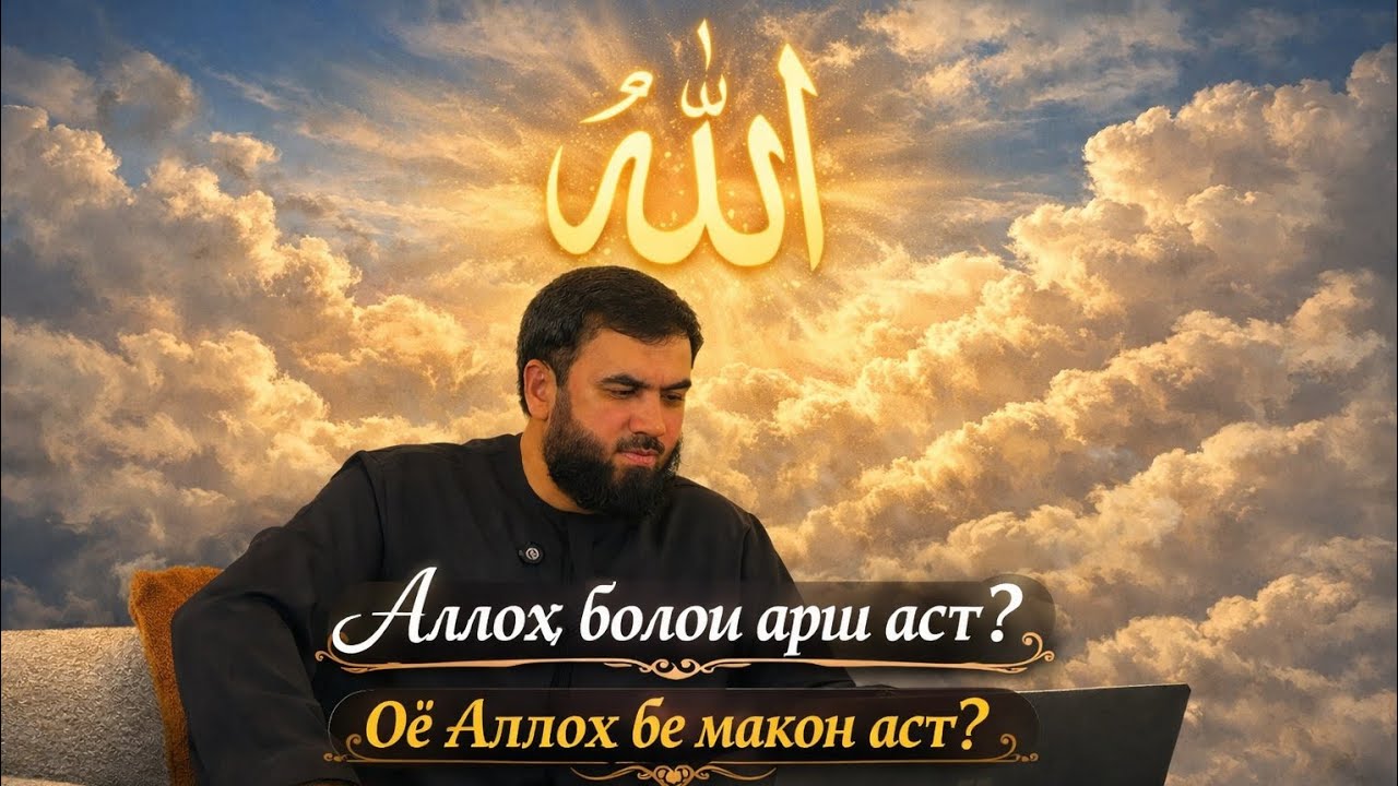 Аллоҳ болои арш аст? Ё ғайри макон? Маъалаи ақида - Мухтасар. 