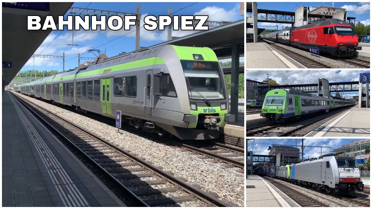 Züge beim Bahnhof Spiez | Trains at Spiez station (2021)