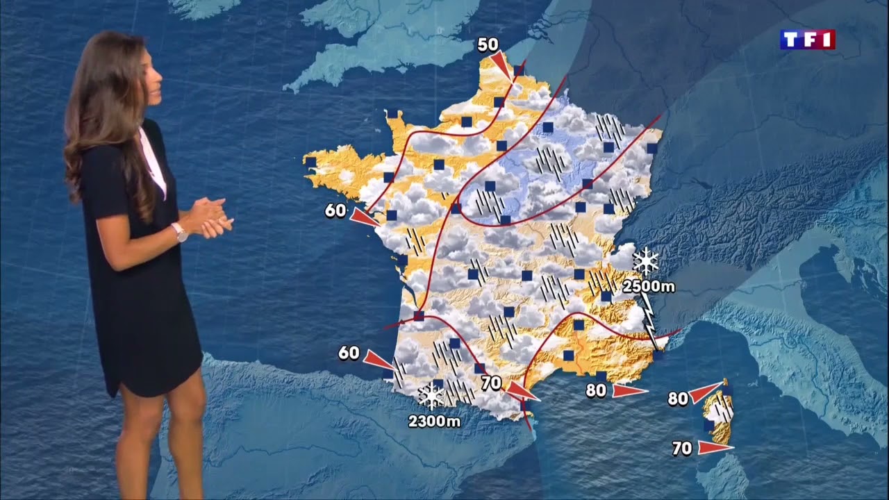 Météo TF1 du 1er Juillet 2017 (Tatiana Silva)
