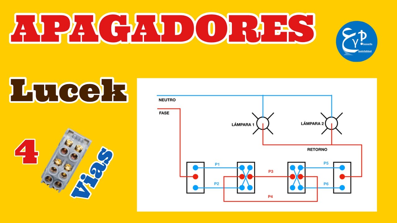 Como conectar más de 1 Apagador de 4 vías de 6 terminales.