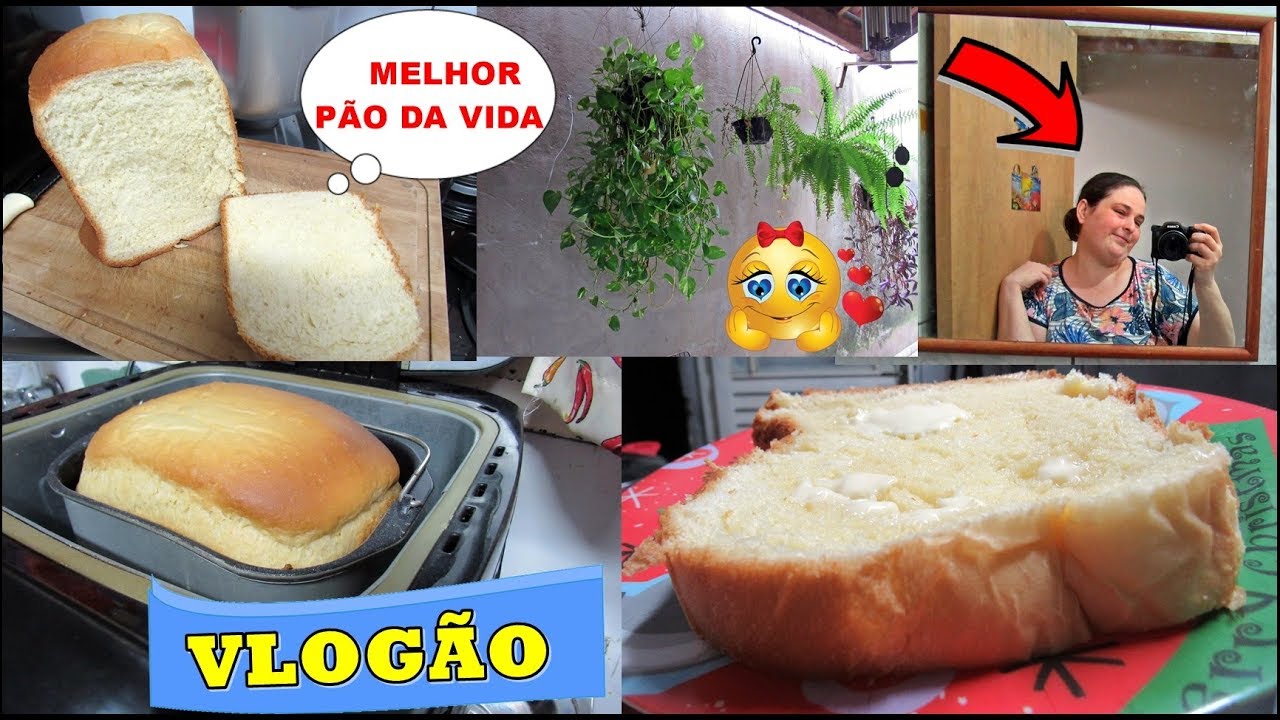 VLOGAO FAZENDO O MELHOR PÃO DA VIDA/MOSTREI MINHAS PLANTAS E MAIS