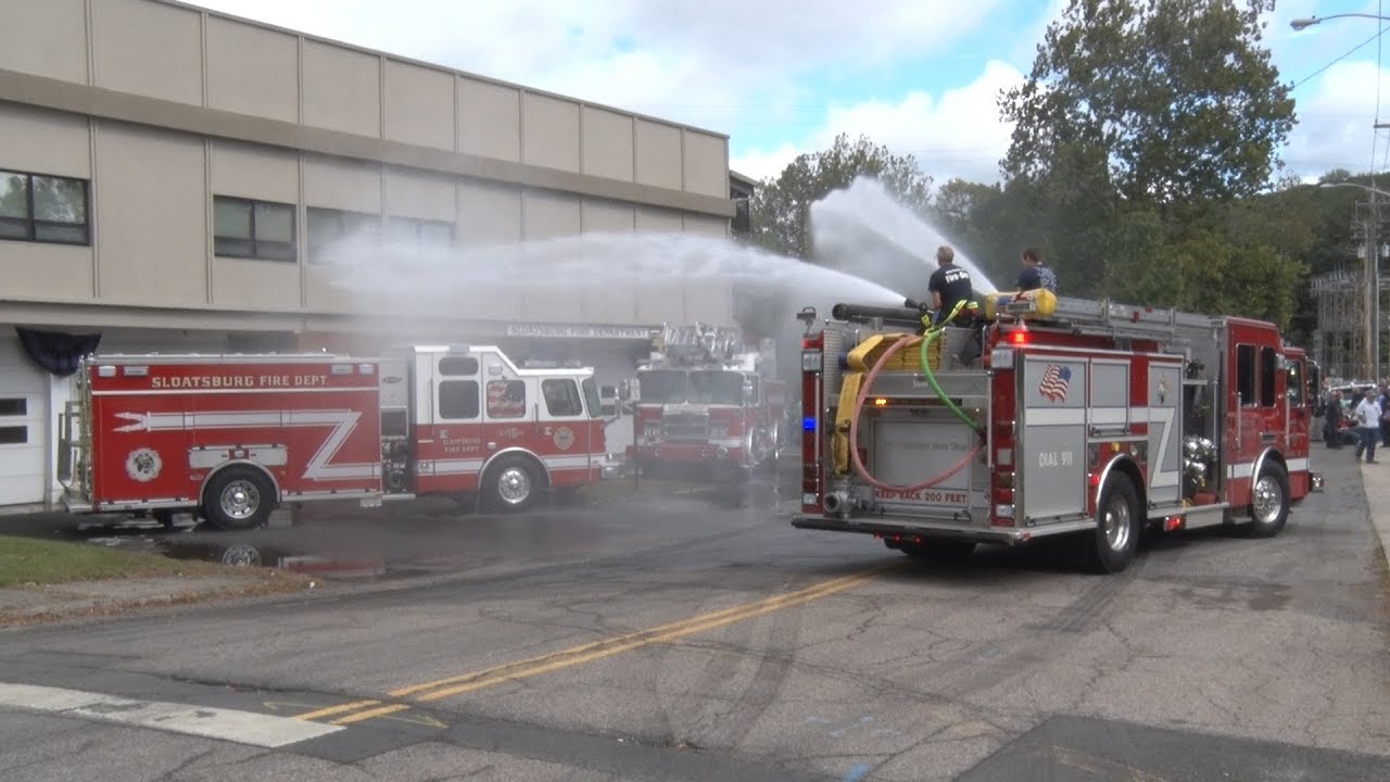 Sloatsburg,NY Fire Department Triple Wetdown  9/30/17